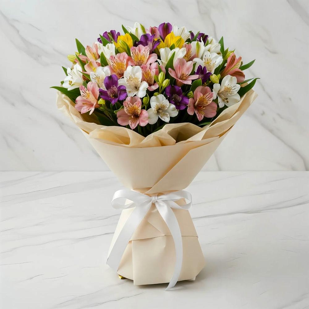 Букет цветов из: Альстромерии в Томске