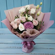 Букет цветов из:  Розы и Лизиантусы #REPLACE_PRED# Томске