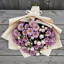 Букет цветов из:  Розы и Хризантемы в Томске
