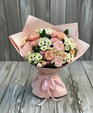 Букет цветов из:  Гвоздики, Розы и Хризантемы #REPLACE_PRED# Томске