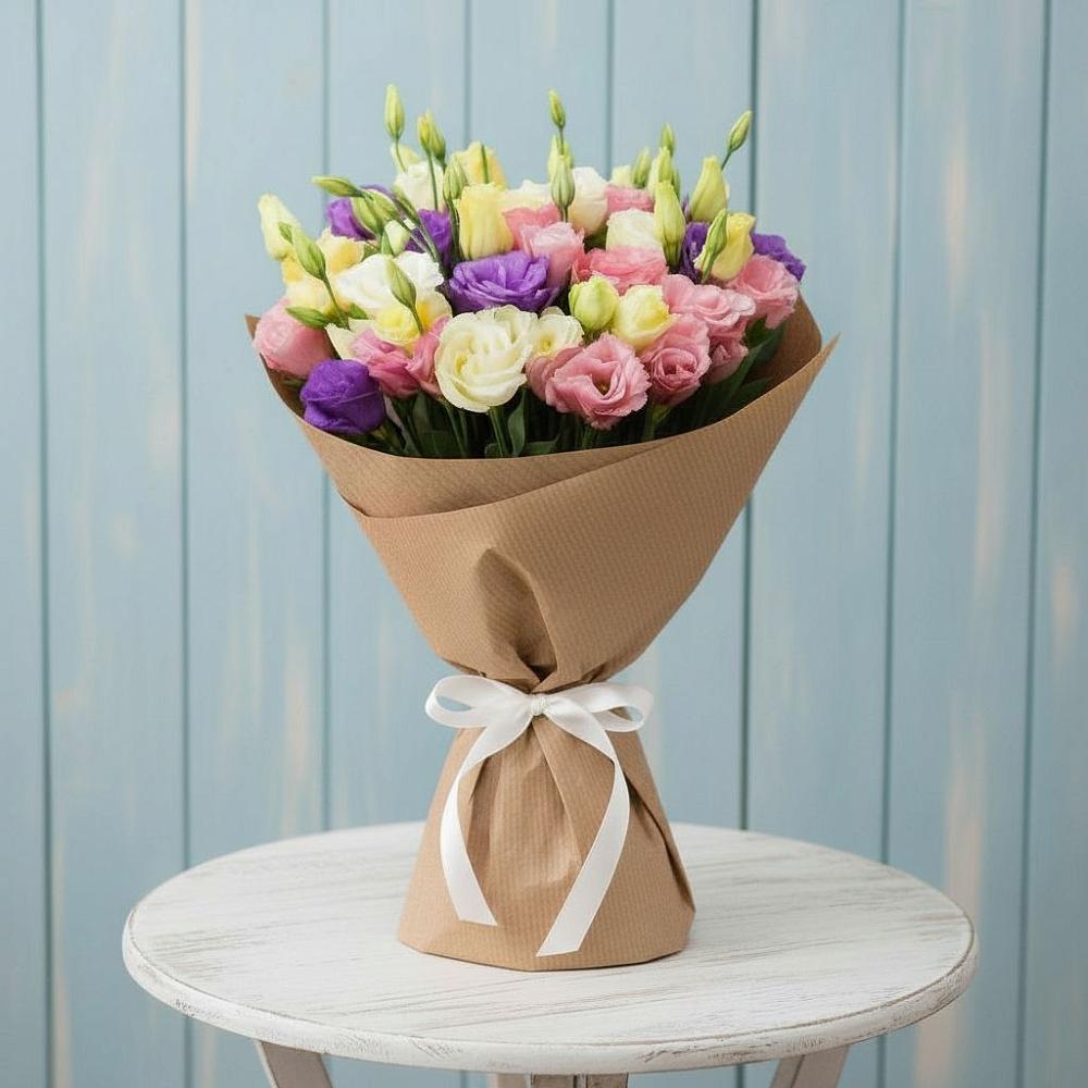 Букет цветов из: Лизиантусы в Томске