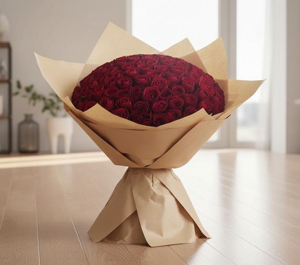 Букет 101 Красная роза в Томске