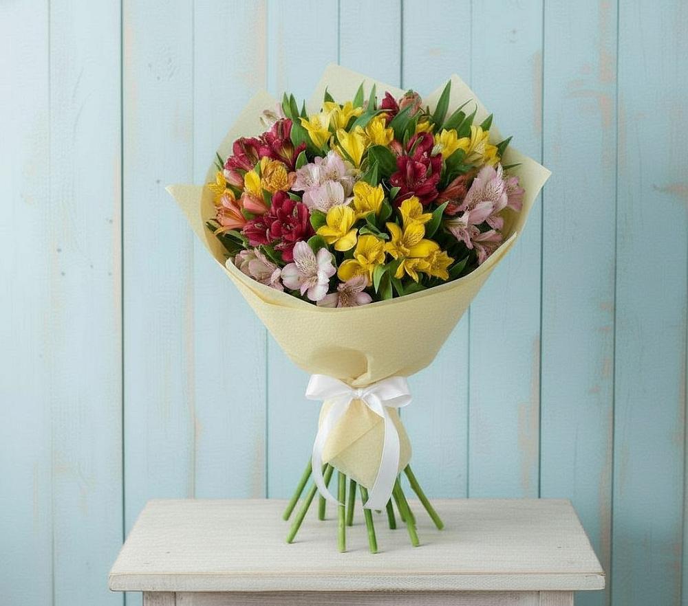 Букет цветов из: Альстромерии в Томске