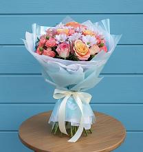 Букет цветов из:  Хризантемы и Розы #REPLACE_PRED# Томске