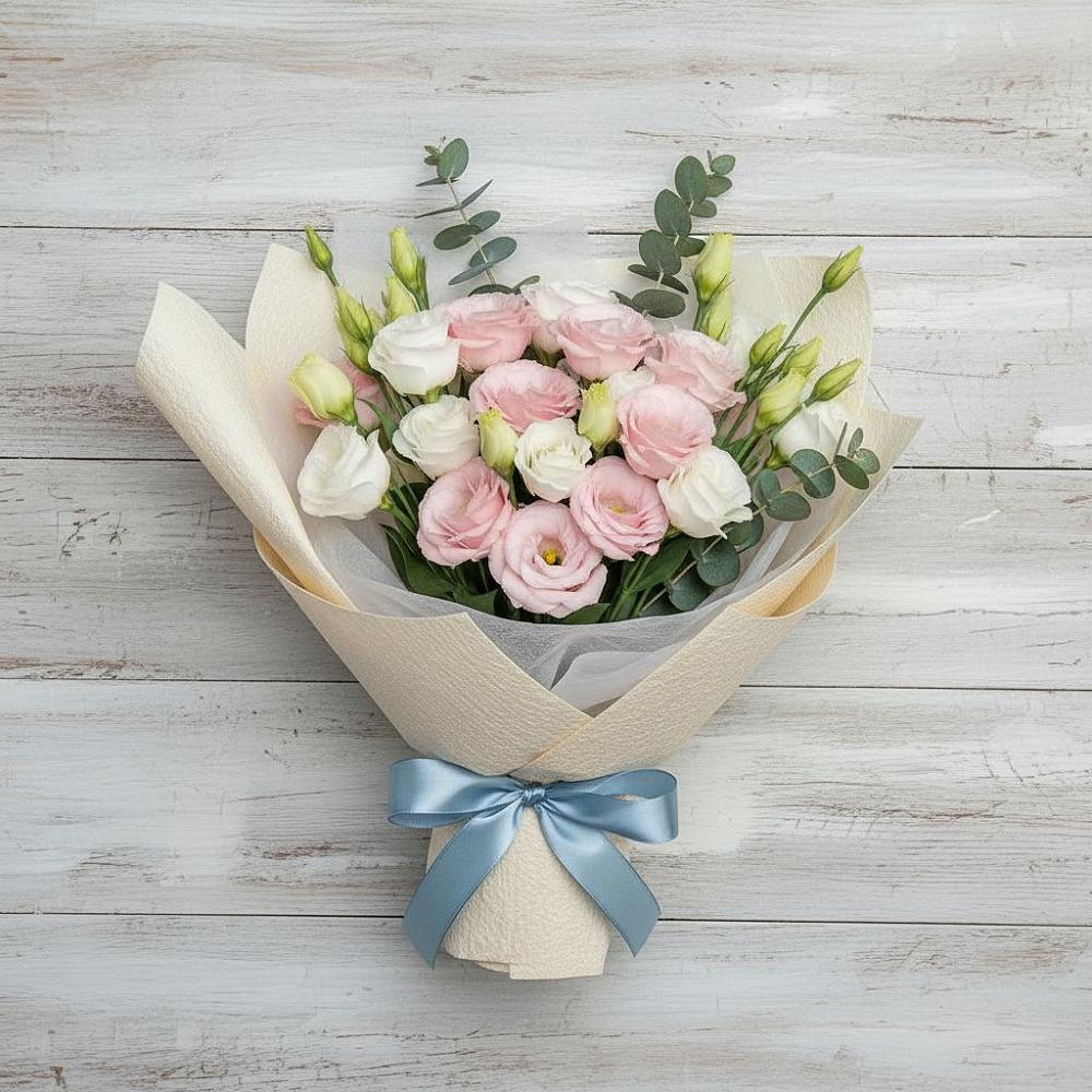 Букет цветов из: Лизиантусы в Томске